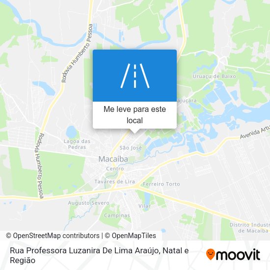 Rua Professora Luzanira De Lima Araújo mapa