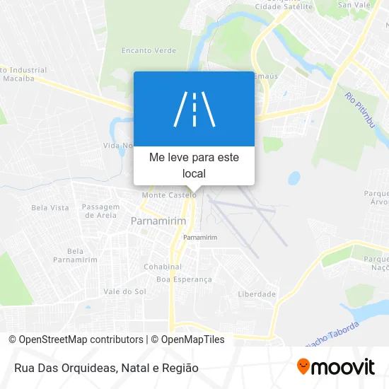 Rua Das Orquideas mapa