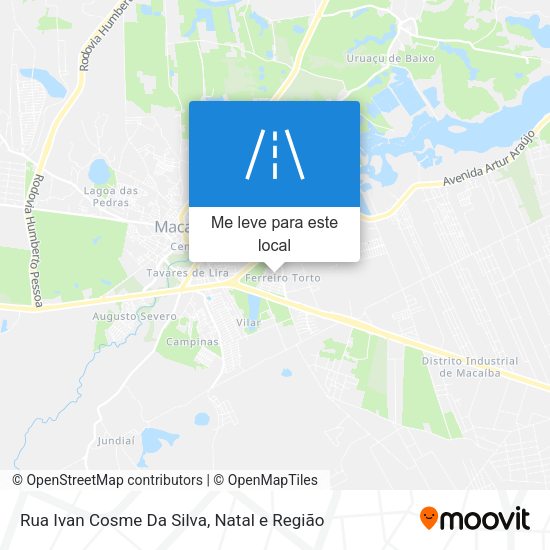 Rua Ivan Cosme Da Silva mapa