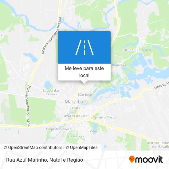 Rua Azul Marinho mapa