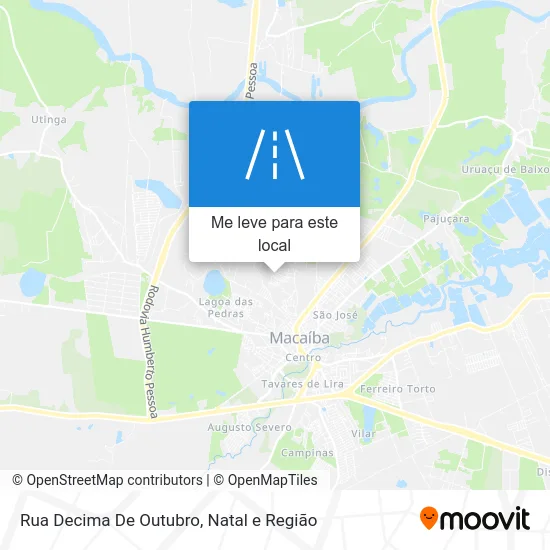 Rua Decima De Outubro mapa