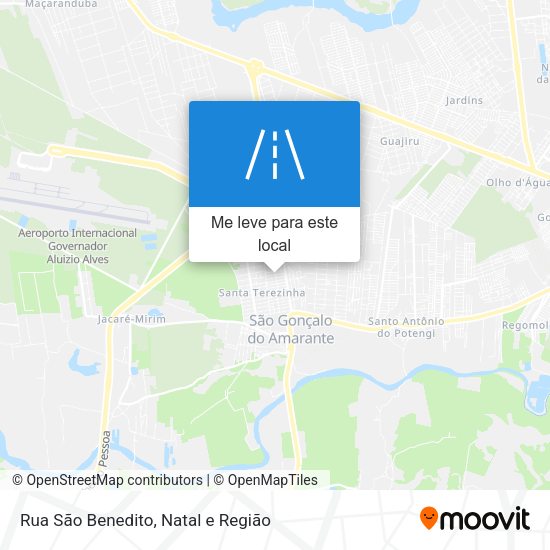 Rua São Benedito mapa