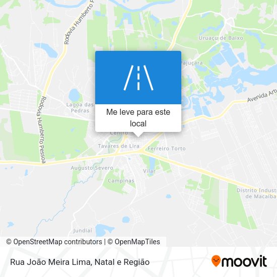 Rua João Meira Lima mapa