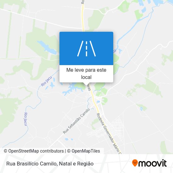 Rua Brasilício Camilo mapa