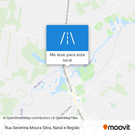 Rua Severina Moura Silva mapa