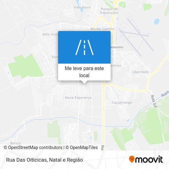 Rua Das Oiticicas mapa