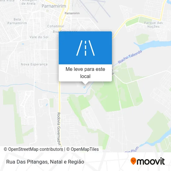 Rua Das Pitangas mapa