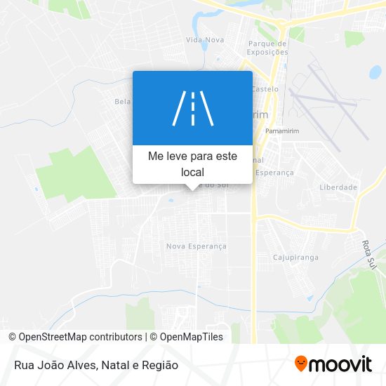 Rua João Alves mapa