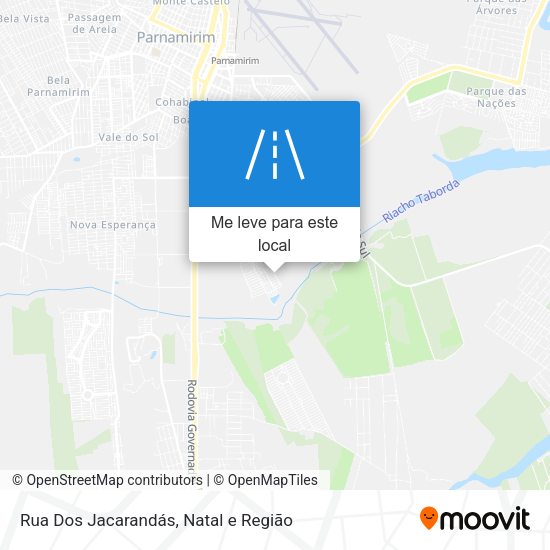 Rua Dos Jacarandás mapa