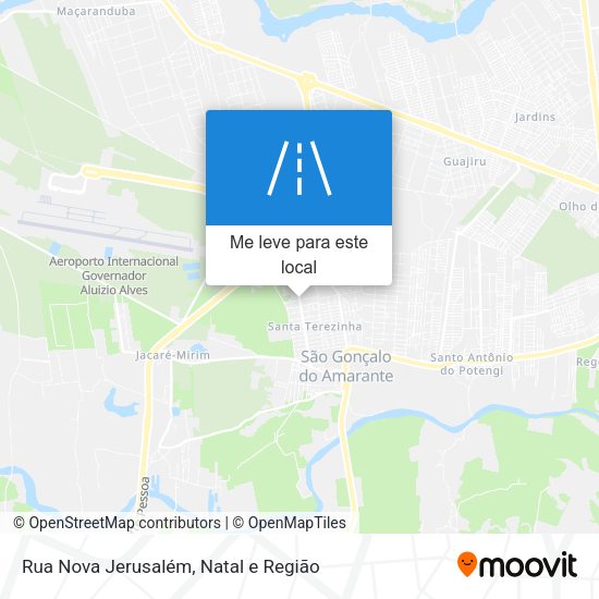 Rua Nova Jerusalém mapa