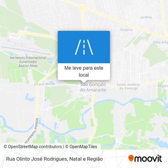 Rua Olinto José Rodrigues mapa