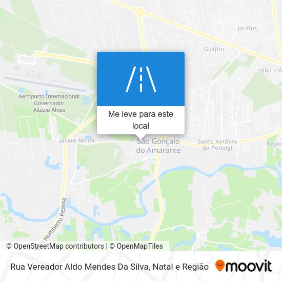 Rua Vereador Aldo Mendes Da Silva mapa
