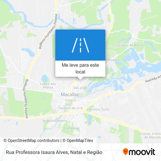 Rua Professora Isaura Alves mapa