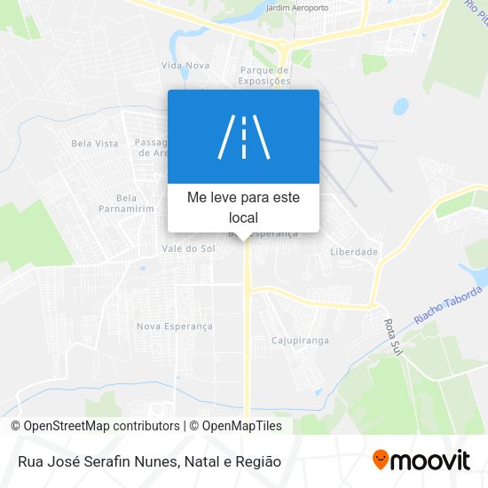 Rua José Serafin Nunes mapa