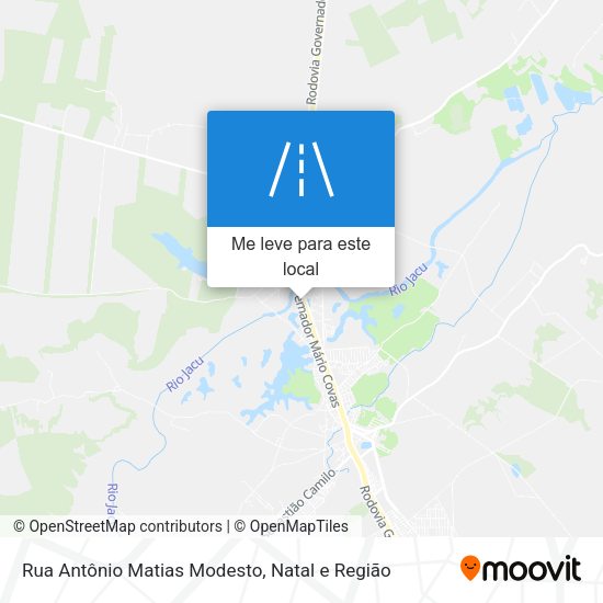 Rua Antônio Matias Modesto mapa