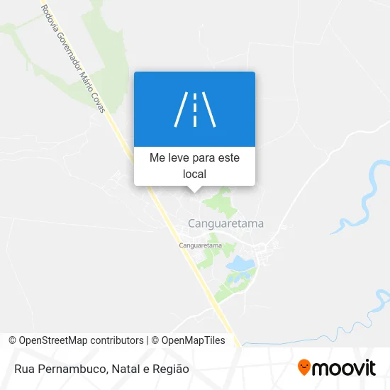 Rua Pernambuco mapa