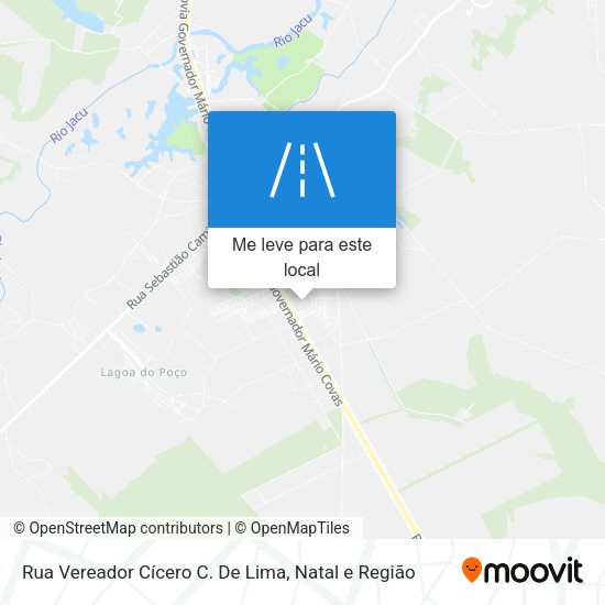 Rua Vereador Cícero C. De Lima mapa
