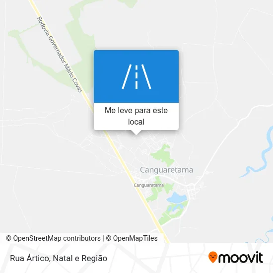 Rua Ártico mapa
