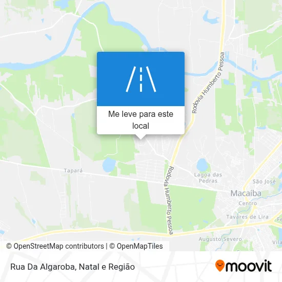 Rua Da Algaroba mapa
