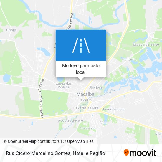 Rua Cícero Marcelino Gomes mapa