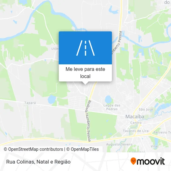 Rua Colinas mapa