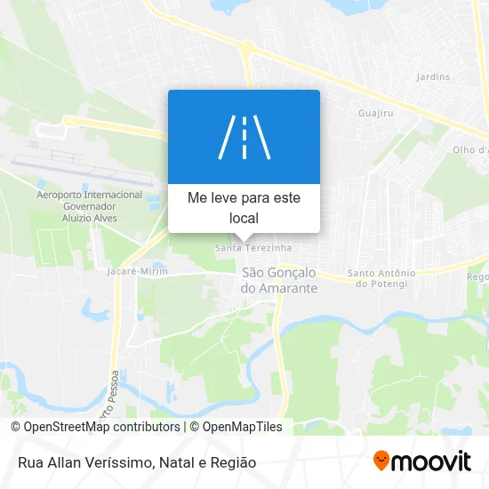 Rua Allan Veríssimo mapa