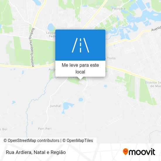 Rua Ardiera mapa