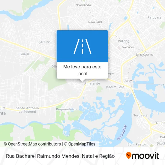Rua Bacharel Raimundo Mendes mapa