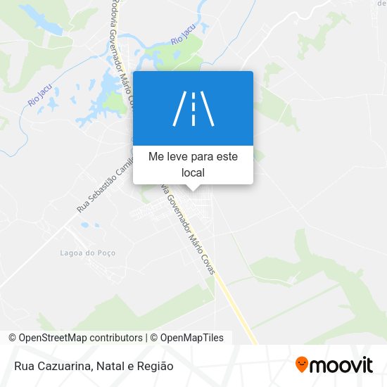 Rua Cazuarina mapa