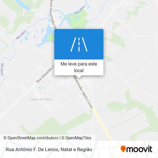 Rua Antônio F. De Leiros mapa