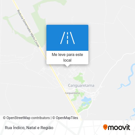 Rua Índico mapa
