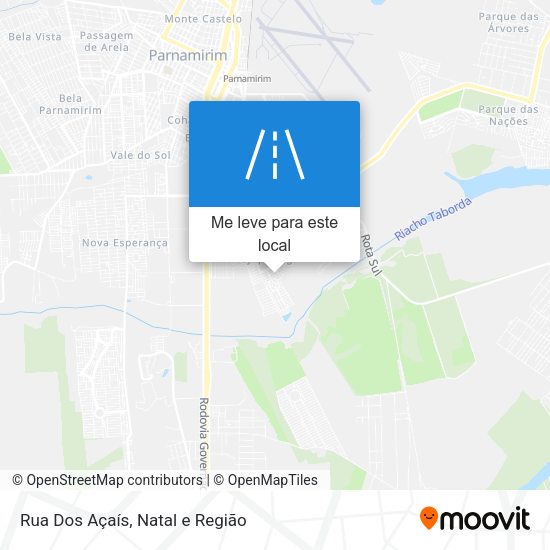Rua Dos Açaís mapa