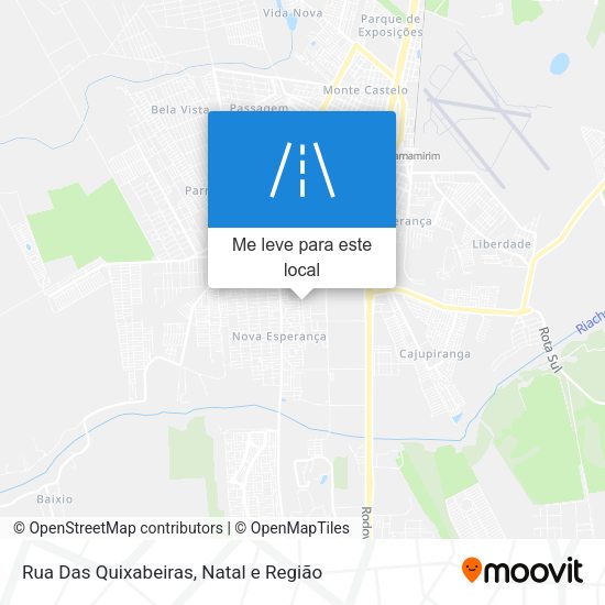 Rua Das Quixabeiras mapa