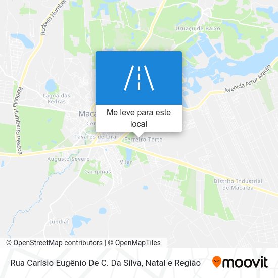 Rua Carísio Eugênio De C. Da Silva mapa