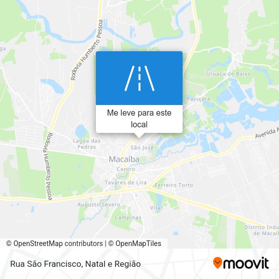 Rua São Francisco mapa