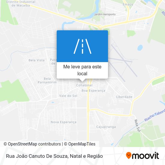 Rua João Canuto De Souza mapa