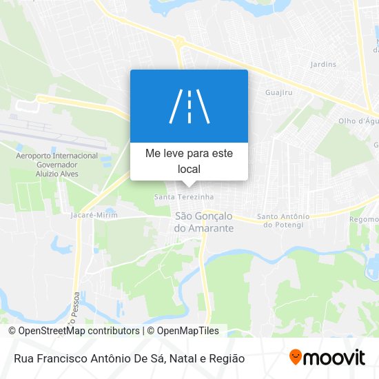 Rua Francisco Antônio De Sá mapa