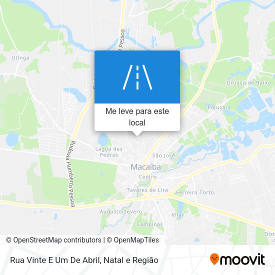 Rua Vinte E Um De Abril mapa