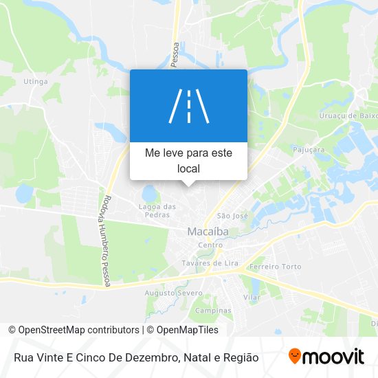 Rua Vinte E Cinco De Dezembro mapa