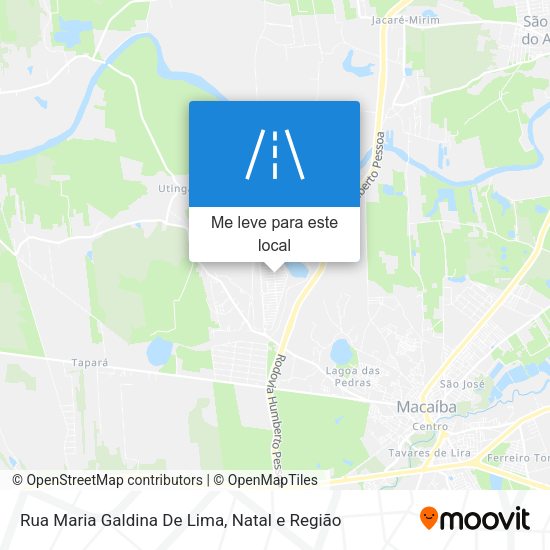 Rua Maria Galdina De Lima mapa