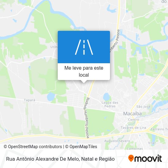 Rua Antônio Alexandre De Melo mapa