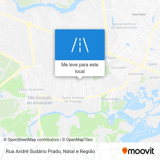 Rua André Sudário Prado mapa