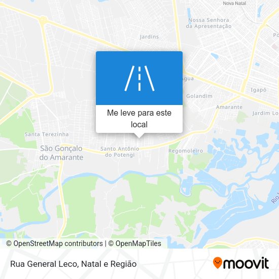 Rua General Leco mapa