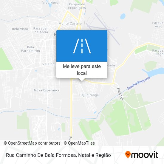 Rua Caminho De Baía Formosa mapa