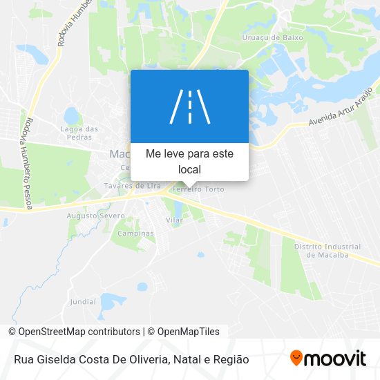Rua Giselda Costa De Oliveria mapa