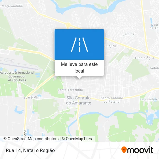 Rua 14 mapa