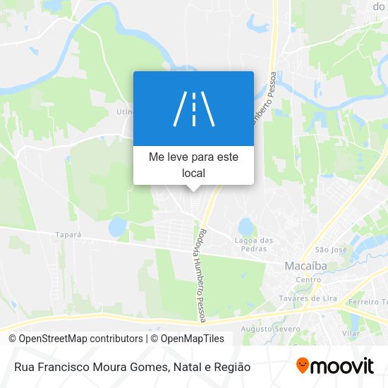 Rua Francisco Moura Gomes mapa