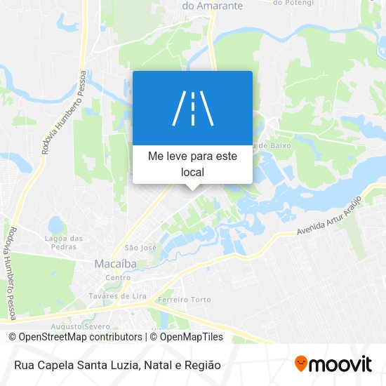 Rua Capela Santa Luzia mapa