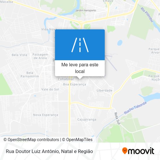 Rua Doutor Luiz Antônio mapa