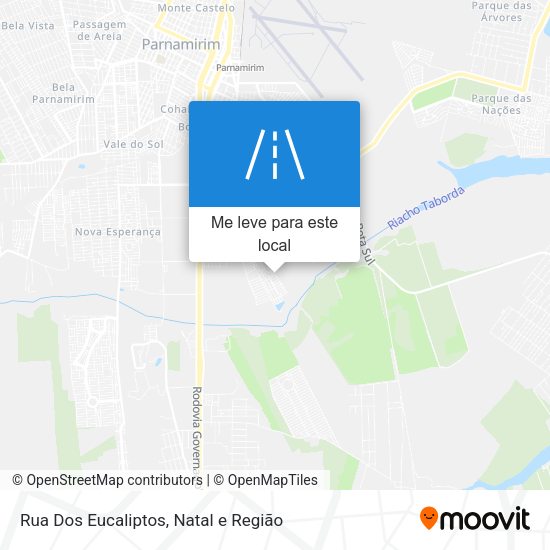 Rua Dos Eucaliptos mapa